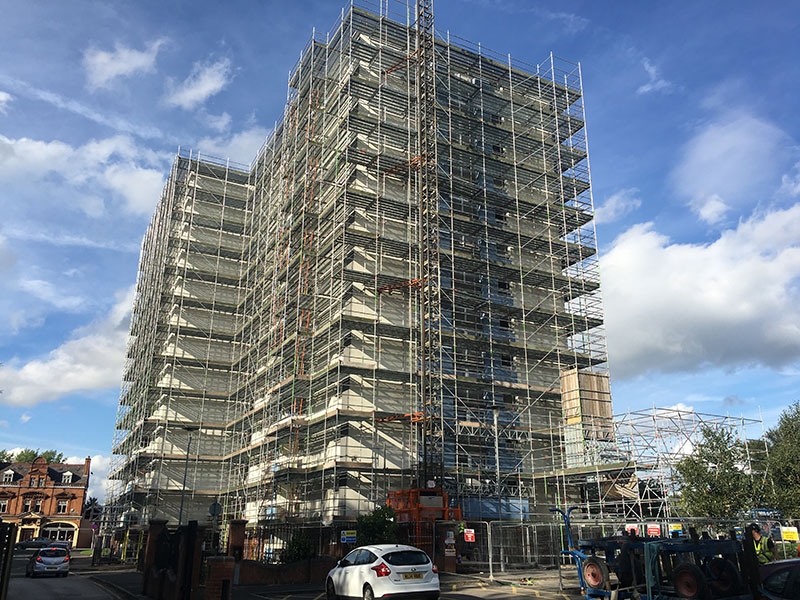 high rise scaffolding